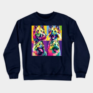 Belgian Tervuren Pop Art - Dog Lover Gifts Crewneck Sweatshirt